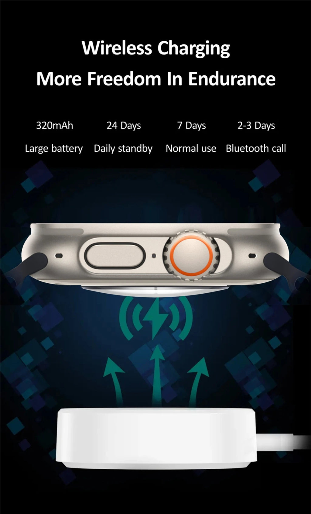 AppIe Smartwatch Series ultra 8 with logo  (7A Quality )